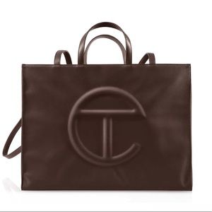 BRAND NEW: Telfar Large Chocolate Shopping Bag